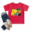 Leo the Truck Lifty Name Distressed - Toddler Short Sleeve Graphic T-Shirt - 3 of 4