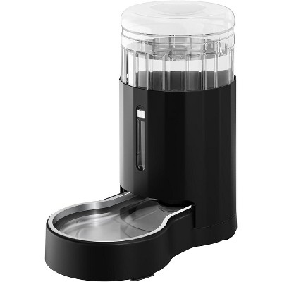 Stainless Steel Pet Water Dispenser, Automatic BPA-Free Gravity Waterer with Large Drinking Area