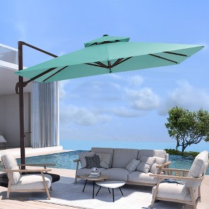 Hyleory 108'' Square Cantilever Umbrella - 1 of 4