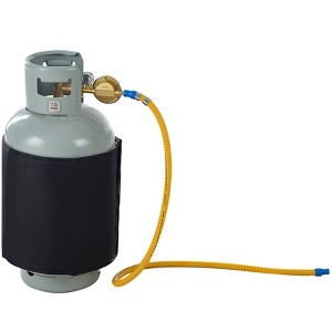 VEVOR Insulated Band Style Gas Cylinder Warmer, Fits 40 lbs Gas Tanks 120W Propane Heater, Fixed Internal Thermostat Max Temp 90 ℉, Black - 1 of 4