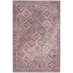 Multicolor Oriental Power Loom Distressed Washable Area Rug - 1 of 4