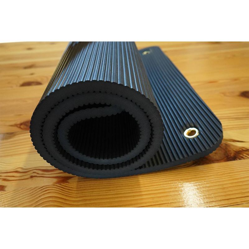 Yoga Direct Premium Hanging TPE Exercise Yoga Mat - Black (0.6mm), 3 of 5