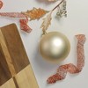 Northlight 4" Shatterproof Matte Christmas Ball Ornament - Gold - 3 of 4
