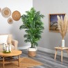 Nearly Natural 6-ft Curvy Parlor Artificial Palm Tree in Handmade Natural Jute and Cotton Planter - 4 of 4