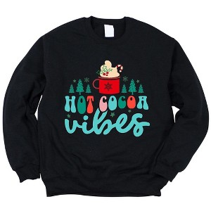 Simply Sage Market Women's Graphic Sweatshirt Retro Hot Cocoa Vibes - 1 of 4