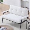 NicBex Modern Loveseat Sofa Small Couch with Sturdy Metal Frame,Corduroy Lounge Sofa Chair for Living Room,Apartment - 3 of 4