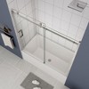 NicBex Shower Door 56-60" Wx74"H Sliding Shower Door with 5/16" (8mm) Tempered Glass with Reversible Installation - 2 of 4