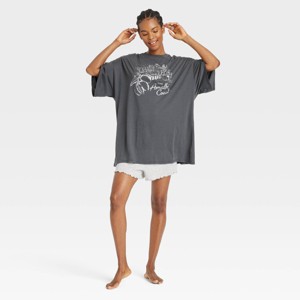 Women's Oversized T-Shirt Sleep Dress - Colsie™ - 1 of 3