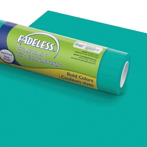 Fadeless Paper Roll, Teal, 48 Inches x 50 Feet - 1 of 3