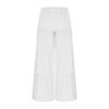 Clotth Womens Flowy Boho Pants - Elastic High Waist Ruffle Hem Wide Leg Beach Loose Palazzo Pants, Summer Baggy Tiered Flared Trousers - 4 of 4