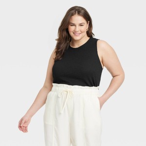 Women's Textured Tank Top - A New Day™ - 1 of 3