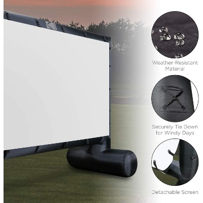 Kodak 14.5 ft Black Inflatable Outdoor Projection Screen