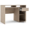 Tvilum Willis 1 Drawer 1 Door Desk in Jackson Hickory - 2 of 4