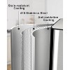 Kitchen Trash Can with Separate Lids Rectangular Dual Compartment Recycling Kitchen Step Trash Can Pedal Trash Bin,Stainless Steel Garbage Can - 3 of 4