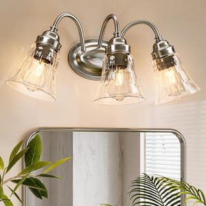 Tribesigns 3-Light Bathroom Light Fixtures, Modern Vanity Wall Sconce Lamp for Mirror - 1 of 4