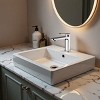ChicFurnit Bathroom Sink Faucet Single Handle Chrome Finish Modern Style for Trendy Spaces, Silver, 12.6"*6.69"*2.76" - 2 of 4