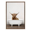 Sylvie Highland Cow in Tub Color Framed Canvas by Amy Peterson - Kate & Laurel All Things Decor - 2 of 4