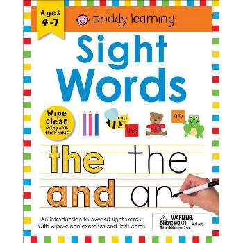 Wipe Clean Workbook: Sight Words (Enclosed Spiral Binding) - (Wipe Clean Learning Books) by  Roger Priddy (Spiral Bound)