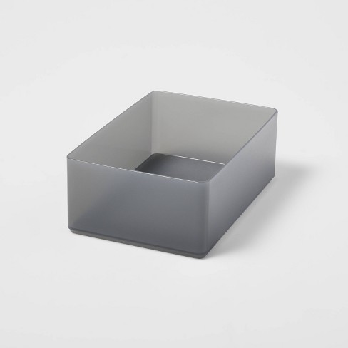 Large Plastic Bathroom Tray Black - Brightroom™: Organizer Tray ...
