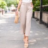 Amaryllis Women's Smocked Waist Wide-Leg Cropped Pants Relaxed Fit Lightweight Casual - 3 of 4