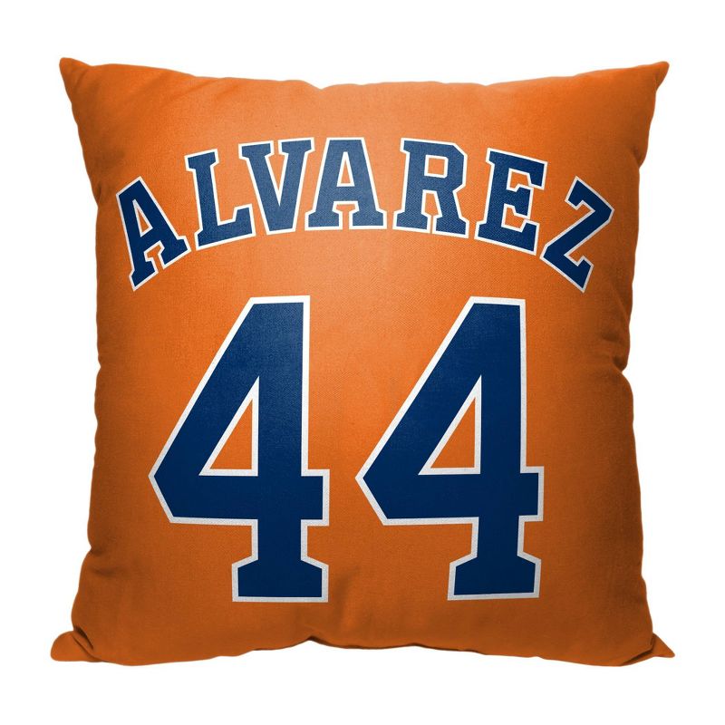 18&#34;x18&#34; MLB Houston Astros 23 Yordan Alvarez Player Printed Throw Decorative Pillow, 2 of 6