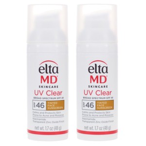 EltaMD UV Clear Tinted SPF 46 Broad Spectrum Facial Sunscreen 1.7 oz 2 Pack - 1 of 4