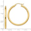 Black Bow Jewelry 2.5mm, 14k Yellow Gold Classic Round Hoop Earrings, 35mm (1 3/8 Inch) - 4 of 4