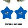 Middle Tennessee State Primary Logo StarShaped Porcelain Holiday Christmas Tree Ornament  3.1" - 3 of 4