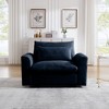 Corduroy Deep Seat Accent Chair with Waist Pillow, Single Sofa for Living Room, Apartment, or Office - 2 of 4