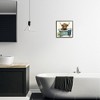 Stupell Industries Farmhouse Cow in Tub Black Framed Giclee Art - 2 of 4