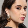 SOHI Women's Champayne Gold Enchanted Echo Drop Earrings - 3 of 4
