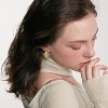 Black/White/Red/Green/Pink/Beige Gold Earrings for Women-24K Gold Plated Heart Statement Earrings | Fashion Vintage Chunky Gold Drop Earrings - 4 of 4