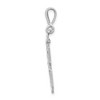 Black Bow Jewelry 14k White Gold, Varsity Collection, Large D/C Pendant, Number 78 - 2 of 4