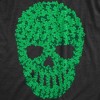 Mens Skull Of Clovers T Shirt Funny St. Paddys Day Clover Skeleton Tee For Guys - Crazy Dog Men's T Shirt - 2 of 4