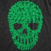 Mens Skull Of Clovers T Shirt Funny St. Paddys Day Clover Skeleton Tee For Guys - Crazy Dog Men's T Shirt - image 2 of 4