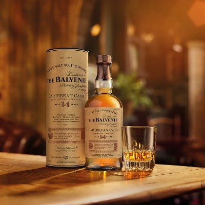 Balvenie 14yr Caribbean Cask Single Malt Scotch Whisky - 750ml Bottle