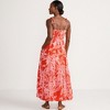 Lands' End Women's Cotton Voile Vneck Tie Strap Maxi Dress - 2 of 4