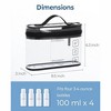 Generic TSA Approved Toiletry Bag, 2 Pack Clear Makeup Cosmetic Bag - 4 of 4