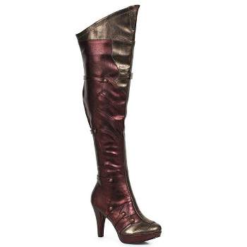 Ellie Shoes 2.5 Heel Women's Victorian Boot 8 / Brown
