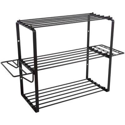 Stalwart Black Steel 3-Tier Power Tool Organizer Shelving