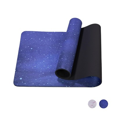 Yoga Mat, Exercise Yoga Mat Print with Non-Slip, 72" x 24" TPE Exercise Mat, Multi-Purpose Workout Mat for Women, Pilates Fitness and Floor Exercises