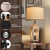 26“Table Lamp In Living Room 3 Color Set Of 2,Table Lamps Modern With USB C&A Ports And Nightlight,Modern Table Lamps Bedroom -The Pop Home - 3 of 4