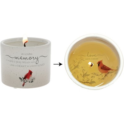Pavilion Gift Company - In Loving Memory - 8 oz - 100% Soy Wax Reveal Candle Scent: Tranquility - Flame Candles