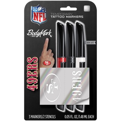 NFL San Francisco 49ers Temporary Tattoo Marker - 3pk