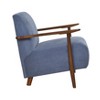 Grungis Corduroy Accent Chairs,Living Room Chairs with Solid Wood Arms and Legs in Brown Finish,Comfy Chairs for Living Room,Bedroom - 4 of 4