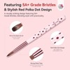 Saviland Kolinsky Trio Sculpt Set: #8/10/14 Brushes w/Rose Gold Handles - Core Acrylic & 3D Essentials for Nail Artists. - 3 of 4