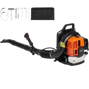 VEVOR Backpack Leaf Blower, 63CC 2-Cycle Gas Leaf Blower with 1.89L Fuel Tank, 1110CFM Air Volume 220MPH Speed, Ideal for Lawn Care - 1 of 4