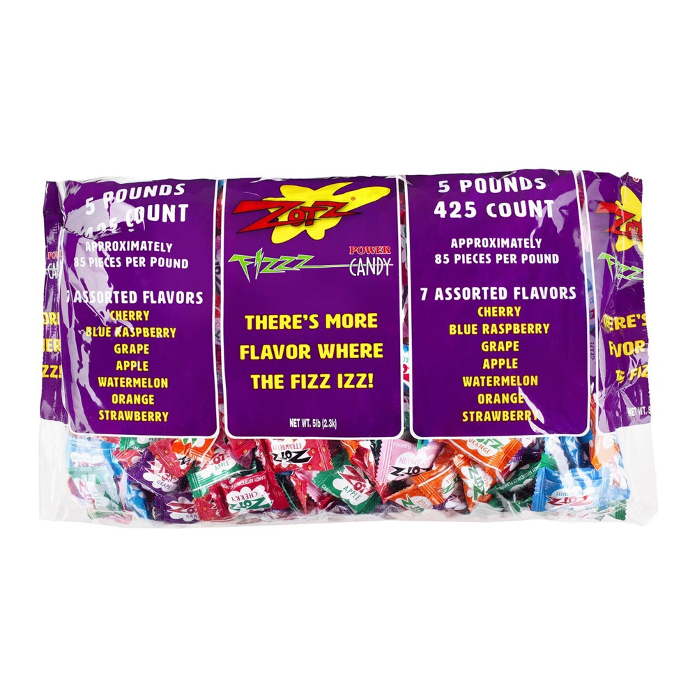 Zot's Fizz Power Candy Assorted - 425ct/80oz