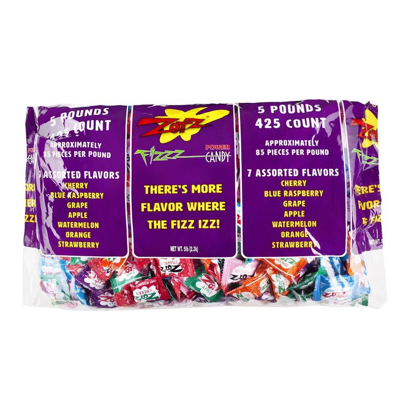 Zot&#39;s Fizz Power Candy Assorted - 425ct/80oz, 1 of 4