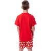 DC Comics Big Boys' The Flash Logo Short Sleeve Shirt Pajama Short Set Red - 2 of 4